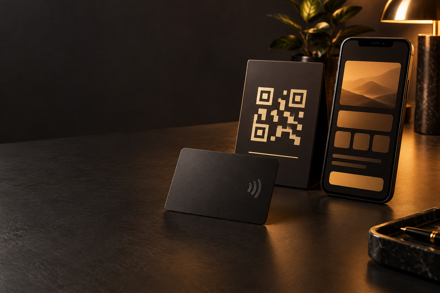 NFC card, digital sign, and phone for a DigiPortals experience